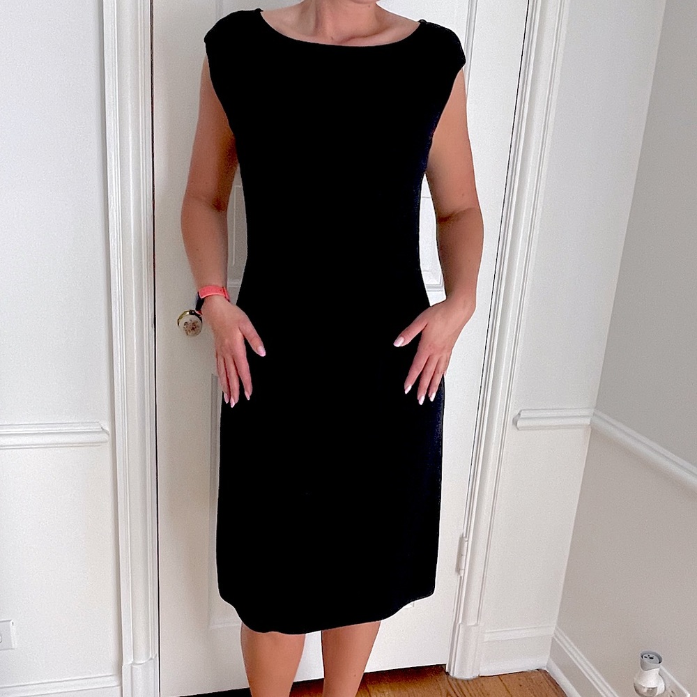 St. John Collection size 10 perfect black dress!